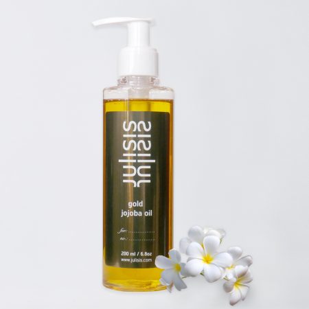 personalized gold jojoba body oil