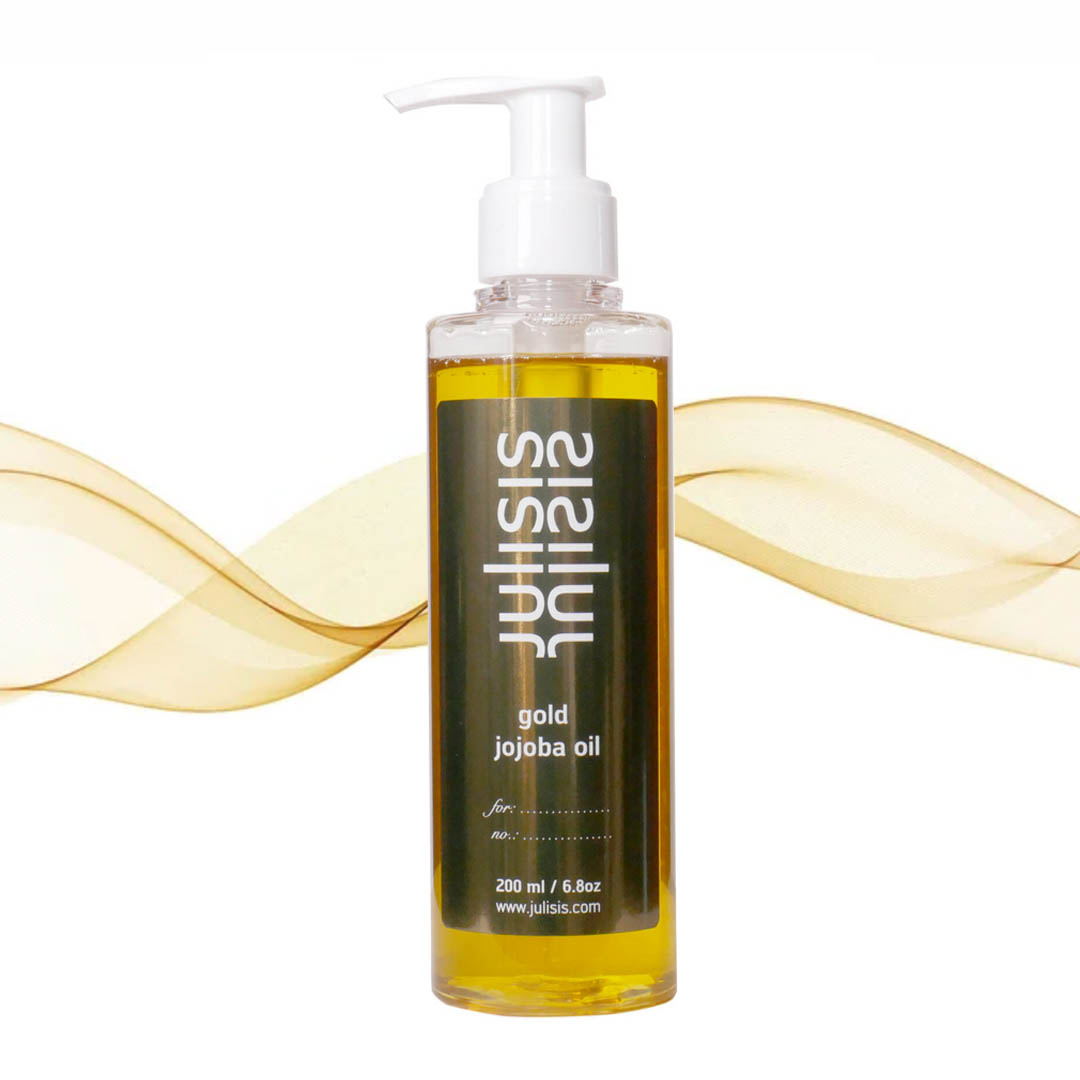 personalized gold jojoba body oil